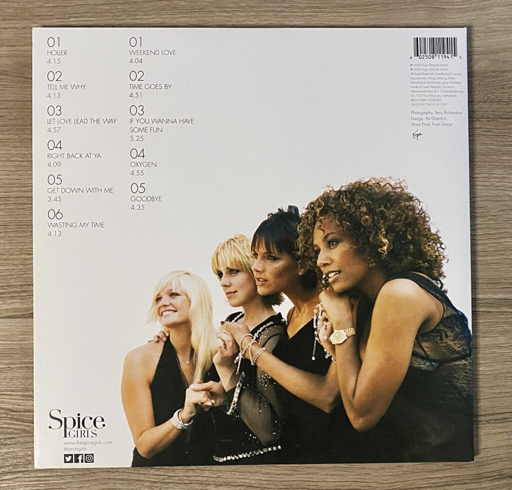 Spice Girls - Forever back cover