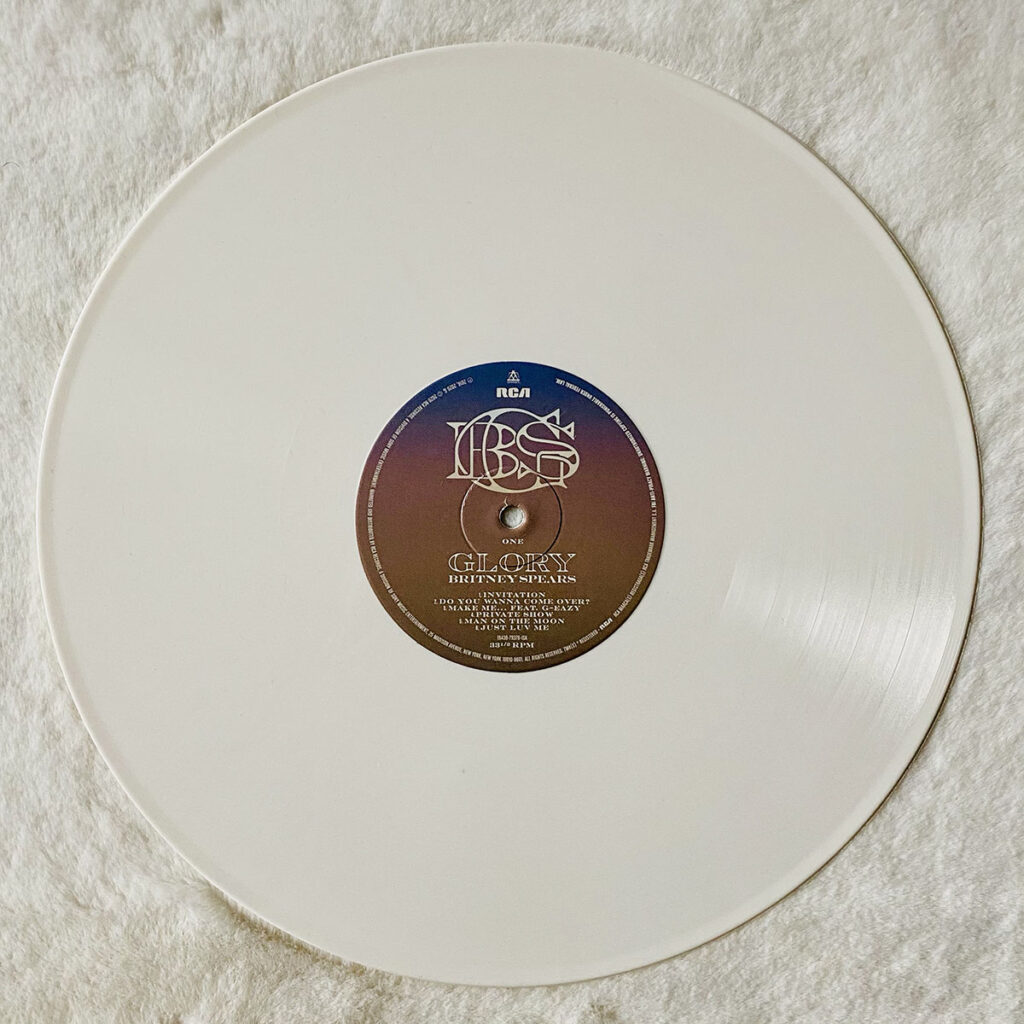 Britney Spears - Glory White Deluxe Vinyl Record 1
