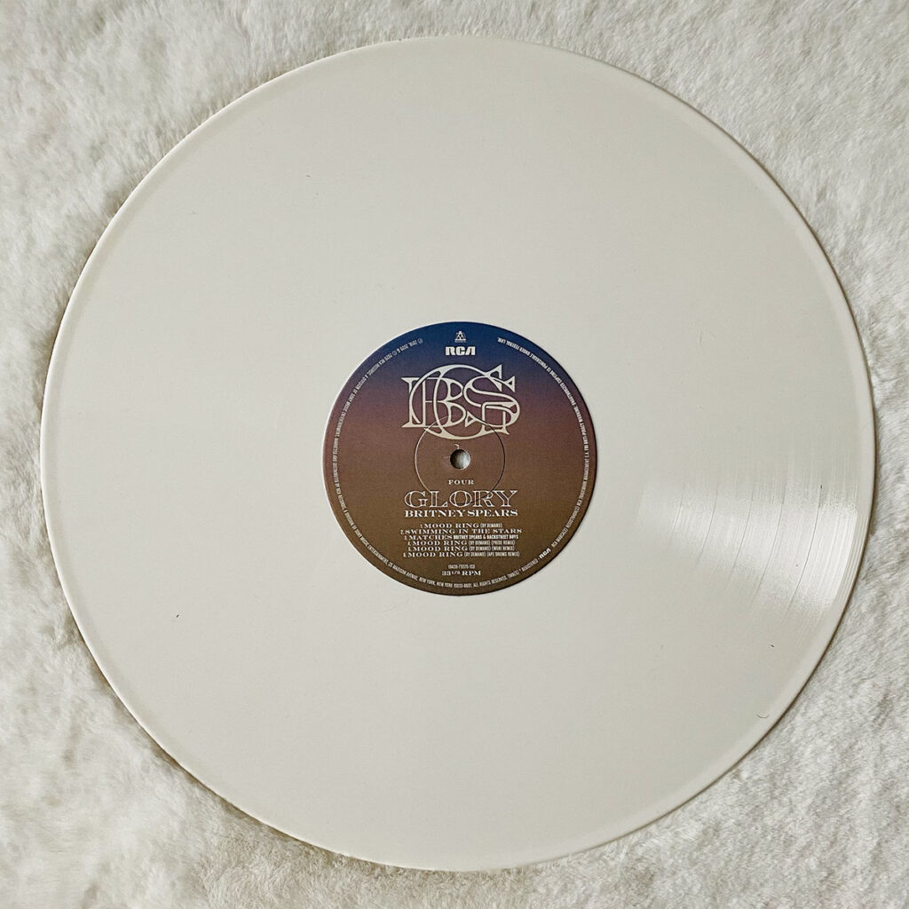 Britney Spears - Glory White Deluxe Vinyl Record 4